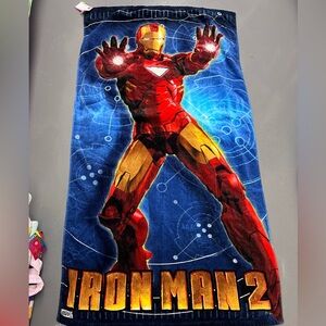 Vintage Iron Man 2 Beach Towel